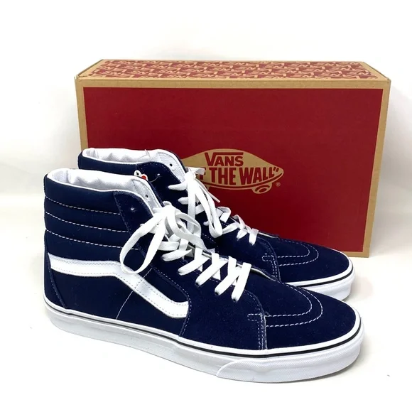 VANS SK8-HI Parisian Night Blue High Top Men’s Canvas Suede Sneakers VN0A5JMJ4W6 - Picture 8 of 10